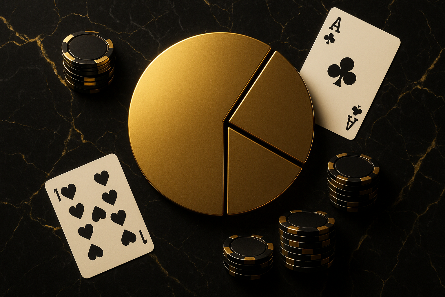 การจัดพอร์ตเงินเดิมพันเพื่อสลับโต๊ะบาคาร่าเพื่อลดความเสี่ยง ในธีมหรูหราดำทอง