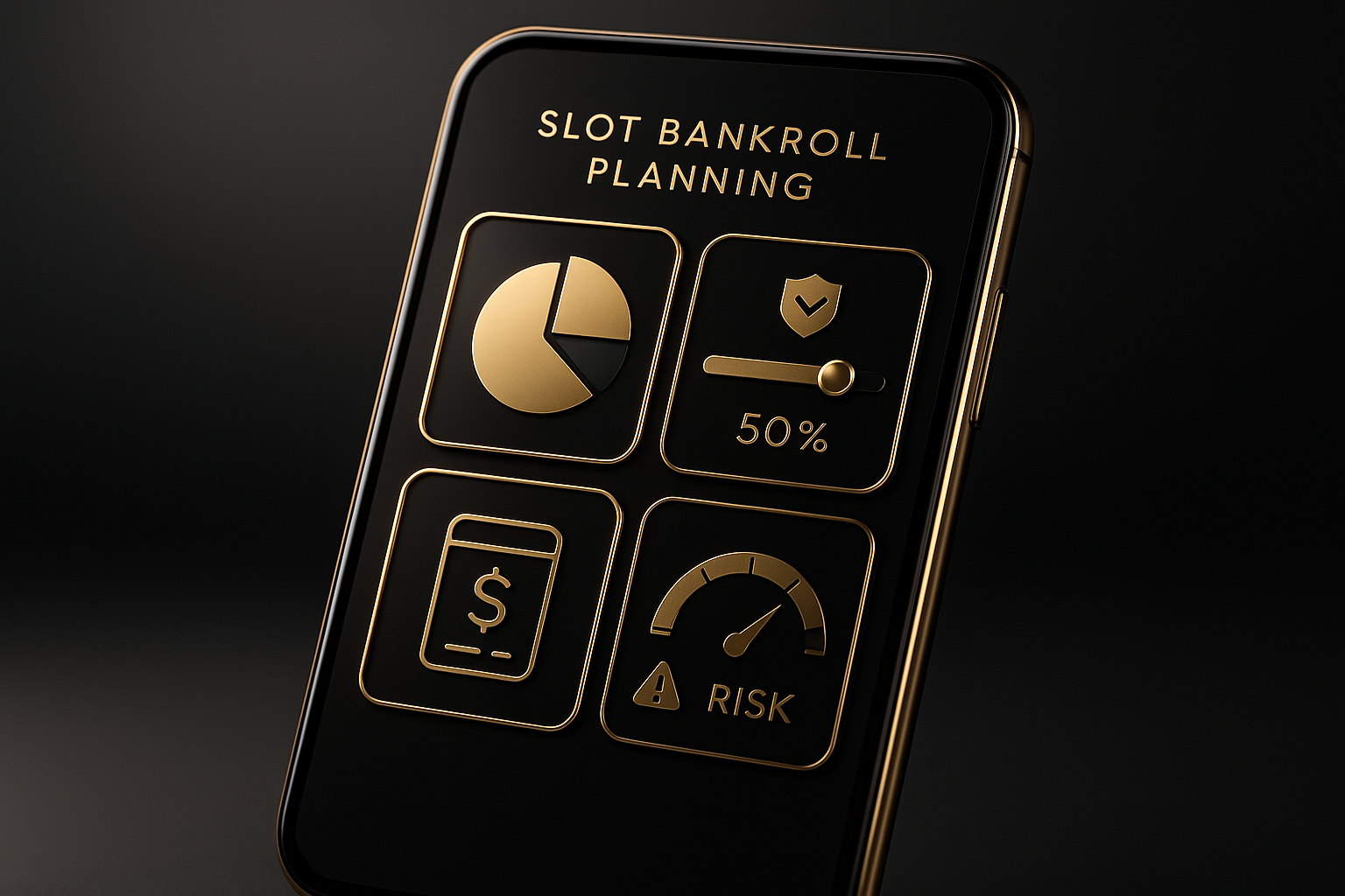 การวางแผนงบและตั้ง Stop-Loss ให้มีประสิทธิภาพในเกมสล็อตผ่านแดชบอร์ดโทนหรูหรา