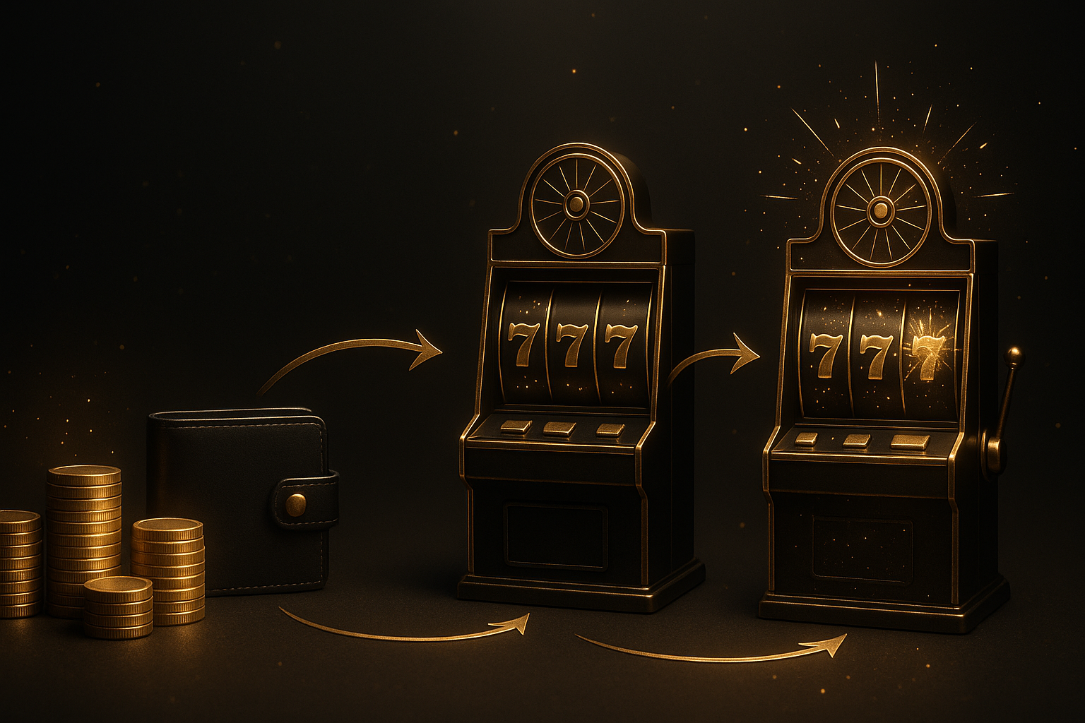 ภาพเปรียบเทียบบริหารงบกับการเลือกเกมตามความแปรปรวนช่วงโบนัสสล็อต โทนดำทองหรูหรา