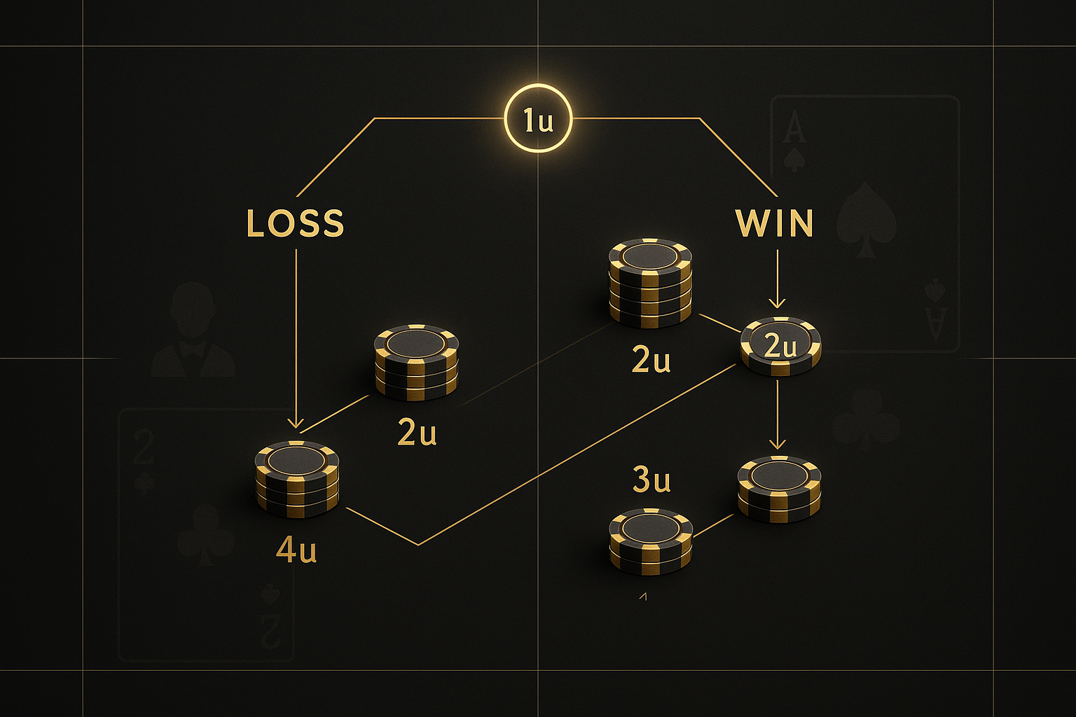 แผนผังกลยุทธ์เดินเงินผสมบาคาร่า ผสานข้อดีมาติงเกลกับพาโรลี