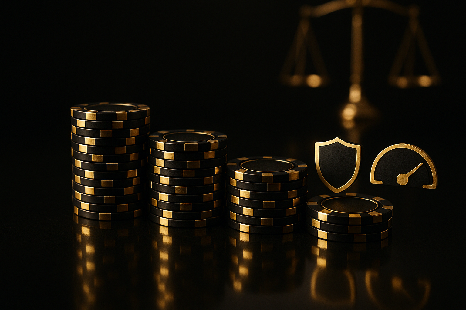 สปีดบาคาร่า กลยุทธ์ ปรับขนาดเดิมพันให้ปลอดภัย ด้วยกองชิปขั้นบันไดและสัญลักษณ์ความเสี่ยงต่ำในธีมดำทอง