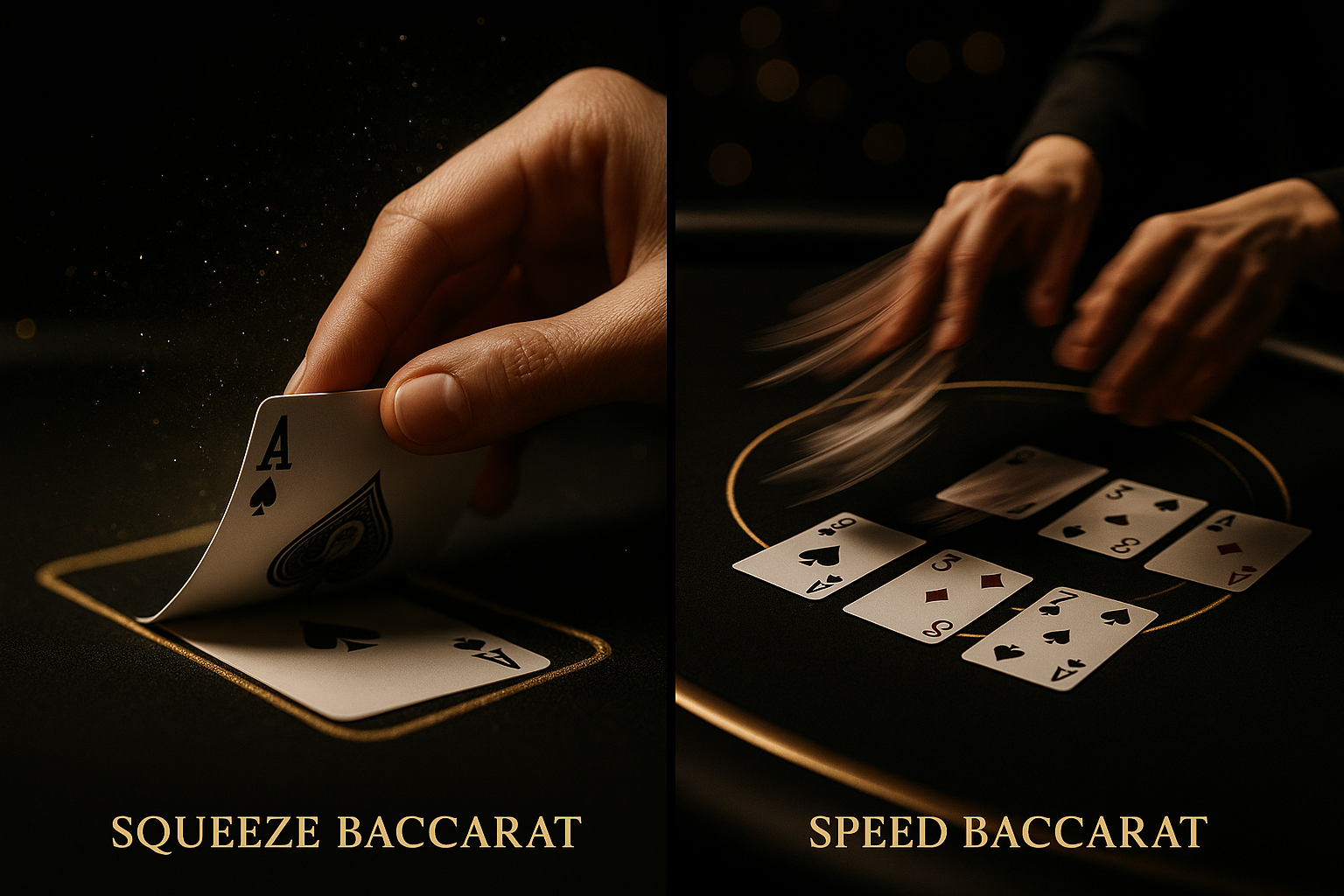 บีบบาคาร่ากับสปีดบาคาร่า เน้นการเปิดไพ่และความรวดเร็ว